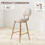 Tabourets de comptoir pivotants modernes avec structure en métal-496311343