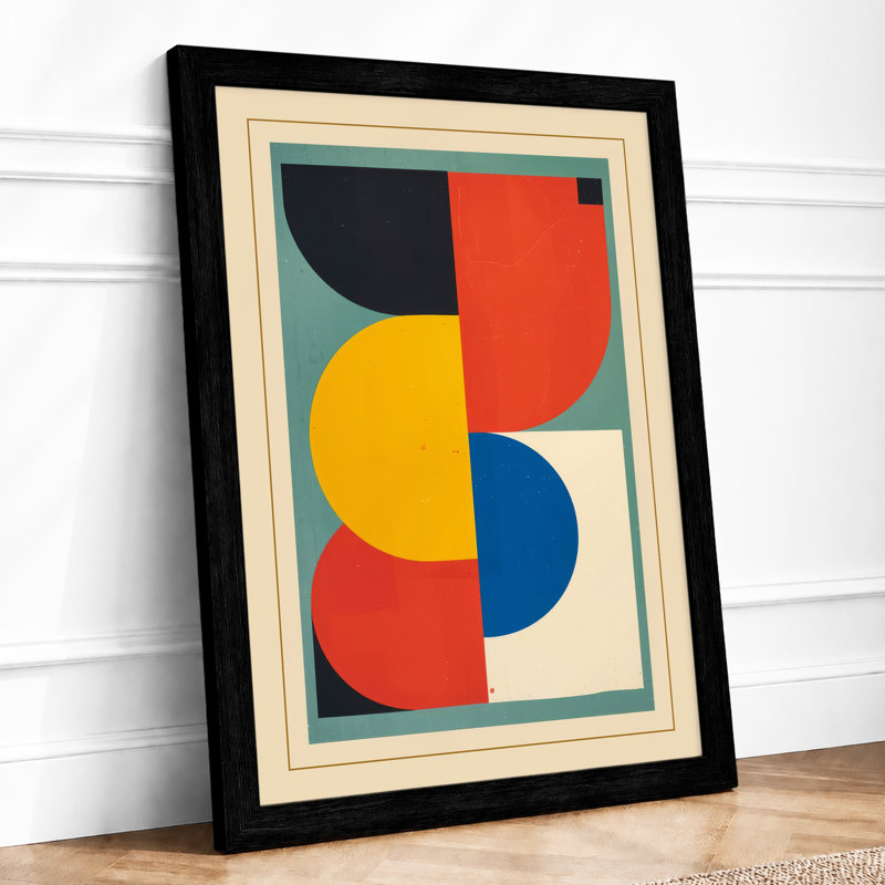 Circles Geometric - Print, Black, A3 - 42.0 x 29.7 cm