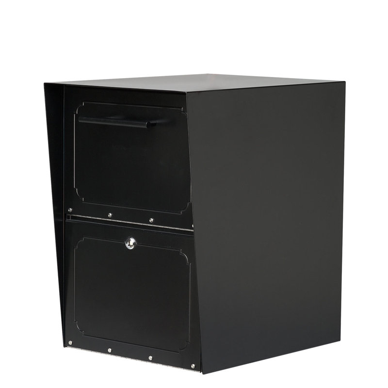 Oasis Locking Steel Drop Box, Black