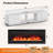 80" 2-Tier Modern TV Stand With 36" Electric Fireplace, Entertainment Center Fits TVs Up to 90"-562656429-563505413