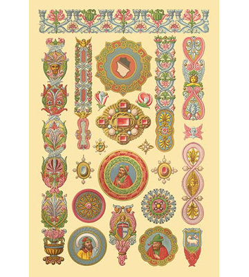 « renaissance design #2 » par auguste racinet, impression