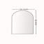 Élégant miroir mural arqué en métal pour la salle de bain, le salon et la chambre à coucher, 36 po x 22 po, design polyvalent et élégant-1361079656