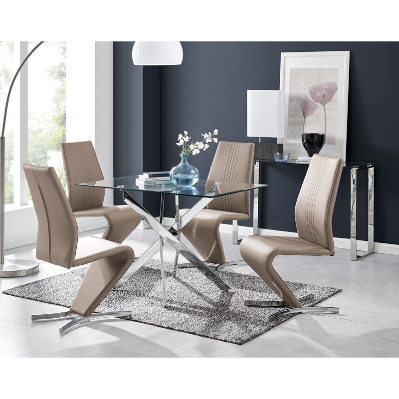 Lenworth 5 - Piece Dining Set, Cappuccino Gray