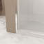 Porte de douche 25 à 24 po x 72 po, cadre en aluminium, demi-cadre, film en verre trempé antidéflagrant de 1/4 po (6 mm)