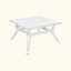 Table basse d'extérieur en bois d'eucalyptus et super pierre