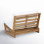 Louise Acacia Outdoor Armless Lounge Chair-726736557