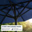 Parasol de marché 9 pi avec base et bouton poussoir inclinable 9 pi-108840590