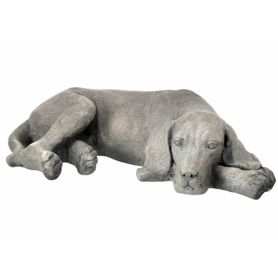 Statue de chien faisant la sieste Loftis