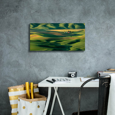  «The Palouse Countryside 2» par David Drost, art mural sur toile, 24 po x 12 po