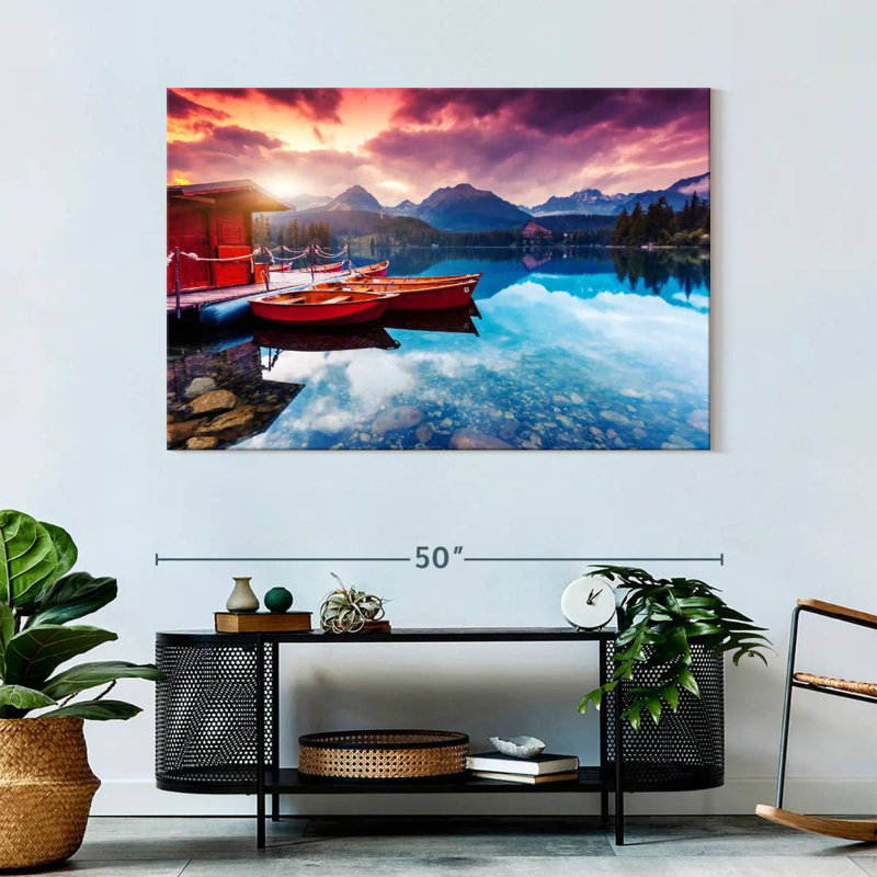 Alvord Lake Annecy Boats, 32" H x 48" W