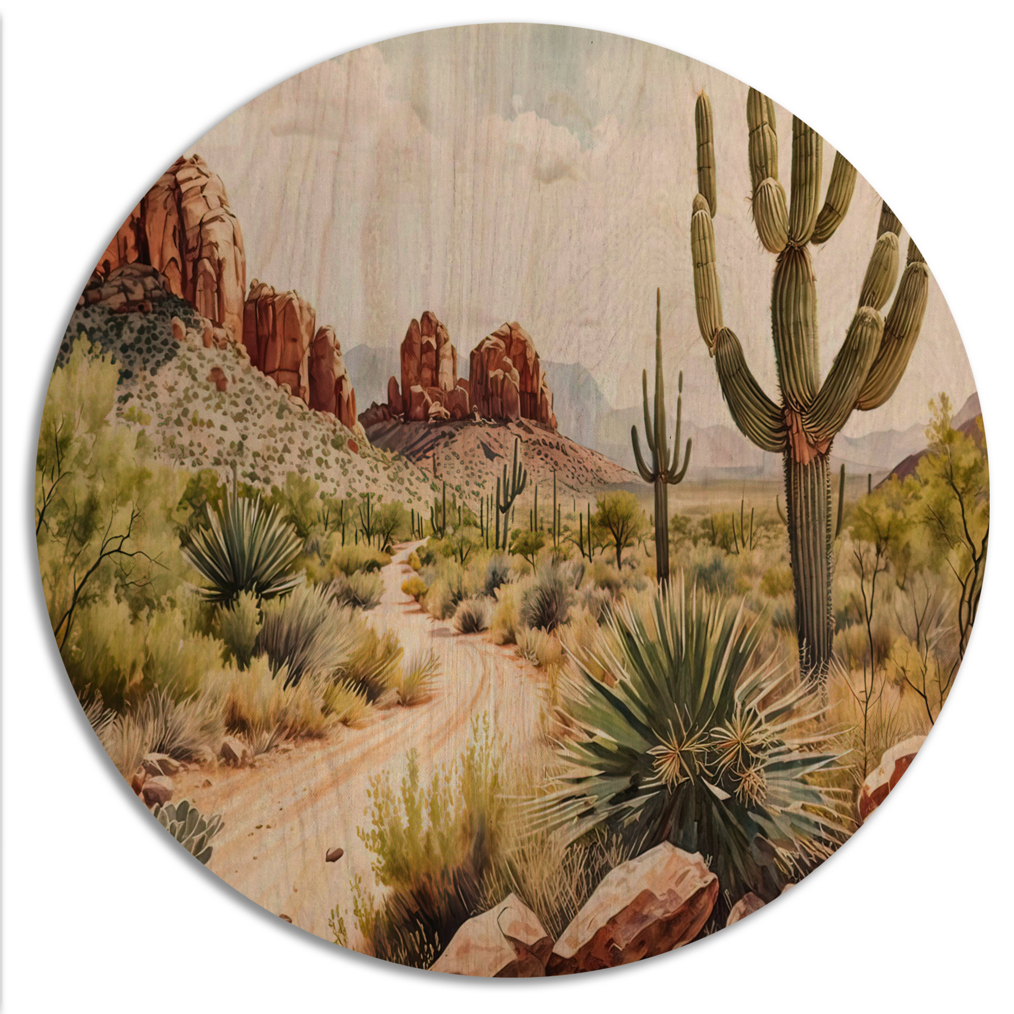 Foundry Select Arizona Desert Scenery II - Southwestern Wood Wall Art ...