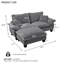 Canapé modulaire d'inspiration voilier avec repose-pieds amovible
