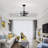 Vinney 25 Inch Modern Style Fan Lighted With Remote