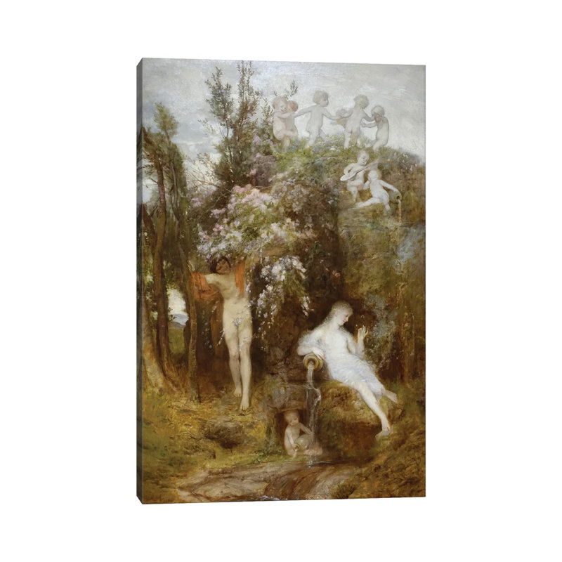 Love Spring  - ABQ76, 12" H x 8" W, Wrapped Canvas, Does Not Apply