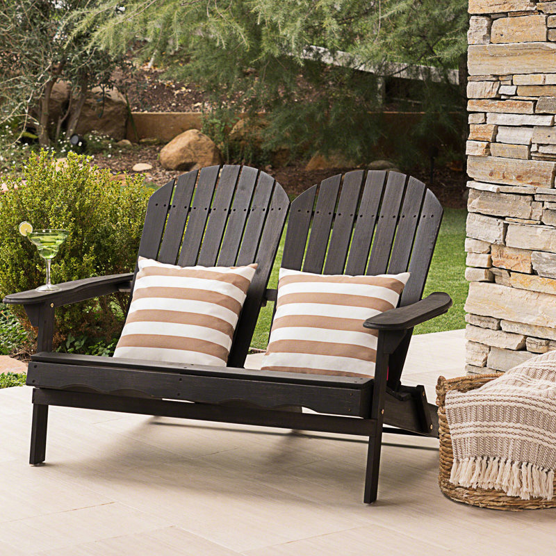 Causeuse Adirondack, Gris foncé