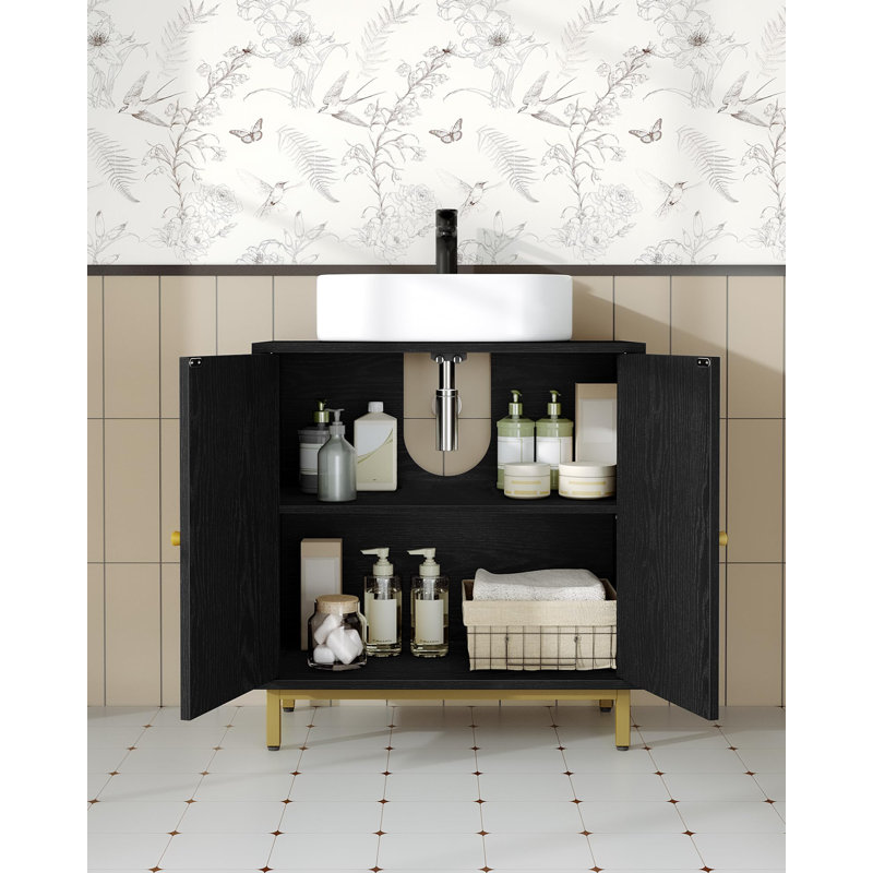 Bathroom Vanity with Basin, Black