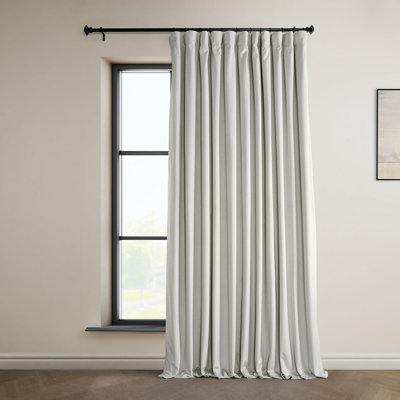 Loria Plush Velvet Blackout Curtain Panel