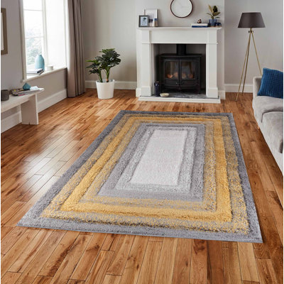 Arnfried Abstract Shag Area Rug