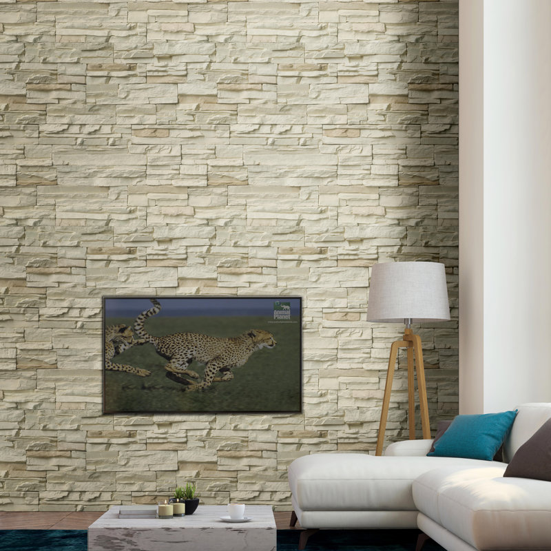Terraforma 9 in. x 20 in.Manufactured Stacked Stone Ledger Corner Wall Tile, Haven Shoreline