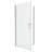 36"-37"W 3/8" Adjustment,Universal Pivot Shower Door, Open Outside, With 1/4" Tempered Glass Finish-121957652