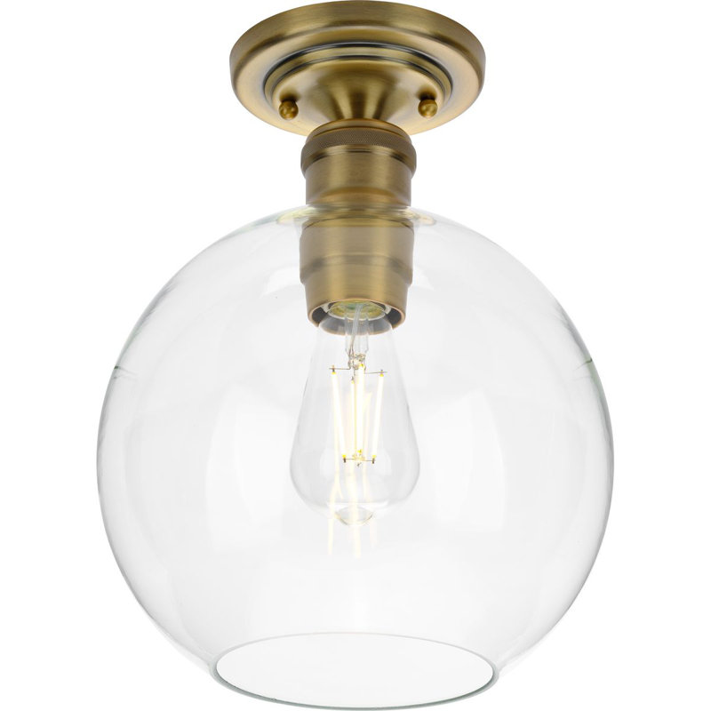 Plafonnier semi-encastré 1 lumière 10 po