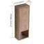 Coiffeuse 30 po avec miroir, armoire de rangement murale avec porte à fermeture en douceur, miroir et cadre en aluminium noir