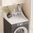 2-Layer Single Washer Dryer Countertop ，Laundry Countertop with Storage Shelf-121886769