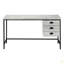 Bureau d'ordinateur, bureau personnel, ordinateur portable, tiroirs de rangement, L 55 po, travail, stratifié, métal, contemporain, moderne-1972669142