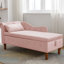 Chaise de rangement rose pour le bureau - Sièges confortables en velours de salon élégants et pratiques-1470349344
