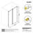 50-55" W x 76" H Frameless Single Sliding Shower Door with 3/8" (10mm) Clear Tempered Glass, Shatter-Resistant Film & Installation Hole Locator - Round Top Rail-122614528