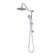 Shower System With 10" Rain Shower Head, 4 Function Adjustable Rain Dual Shower Head