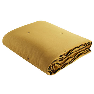 Dziedzic 100% Linen Solid Colour Bedspread