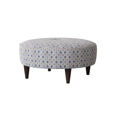 Odon 38" Round Tufted Cocktail Ottoman by Craft