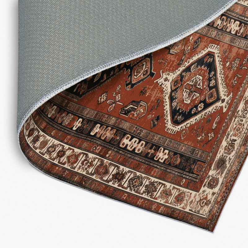 Tapis turc intérieur et extérieur brun, Rectangulaire 2 pi x 3 pi