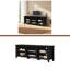 Meuble télé Knotty Oak l 70 po avec tablettes ouvertes et gestion des câbles-222501038