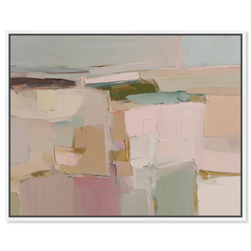 Impression sur toile «Tender Touch I Boho Decor» par Art Remedy, H 45 po x l 36 po, Cadre doré