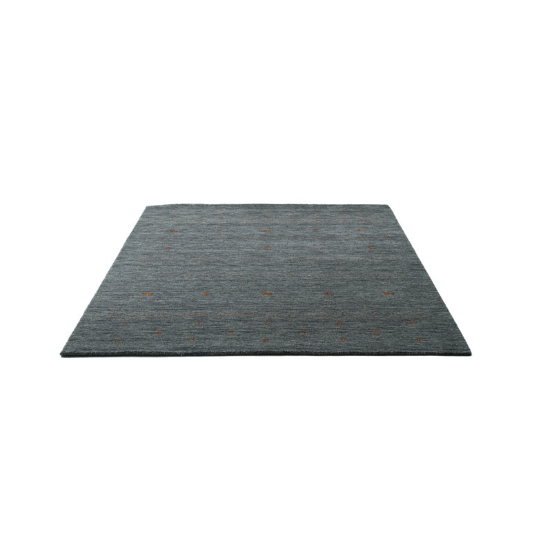 Anneliese Solid Colour Wool Hand Woven Area Rug, Rectangular 70 x 140 cm