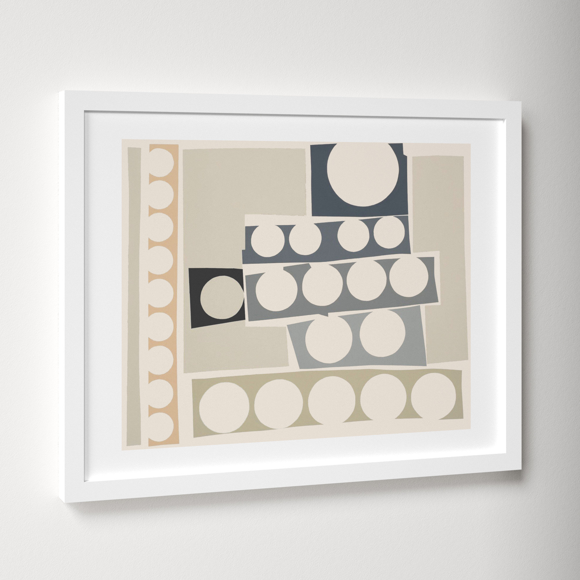 Cosmos 6.0 by Lee Lessem, 16" H x 20" W x 1.25" D, White Framed