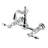 Kingston Brass Tudor Double-Handle 2-Hole Wall-Mount Bridge Kitchen Faucet-93672694