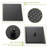 Dual Shower Head  10 Inch Ceiling Mount Square Shower System With Roughin Valve, Oil Rubber Bronze-129525275