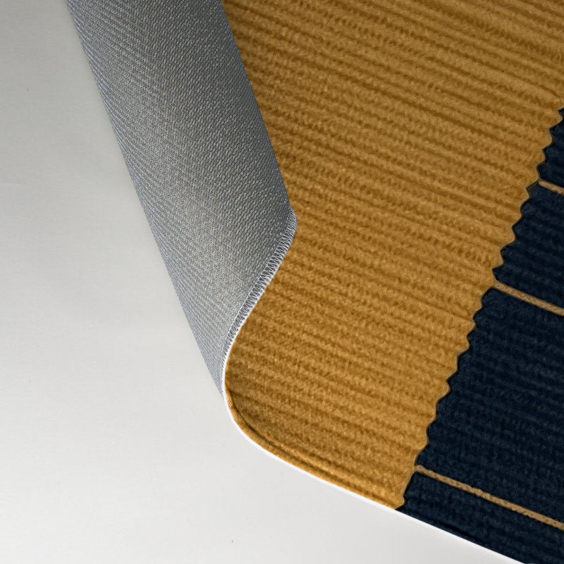 Tapis intérieur / extérieur gris HorizontalStripes, Rectangle 9 pi x 12 pi