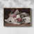 Toile naturelle avec cadre flottant