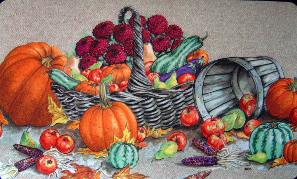Damani Non-Slip No Pattern Thanksgiving Doormat