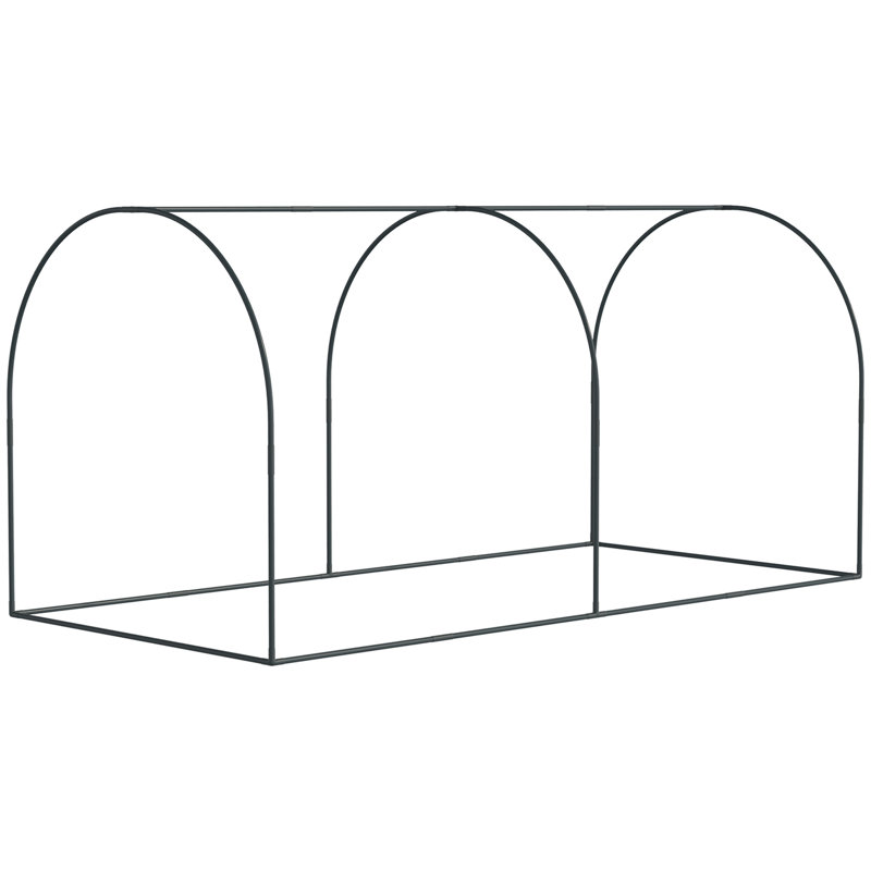 47.25' W x 47.25' D Mini Greenhouse, Green, 47.25" H x 98" W x 47.25" D "