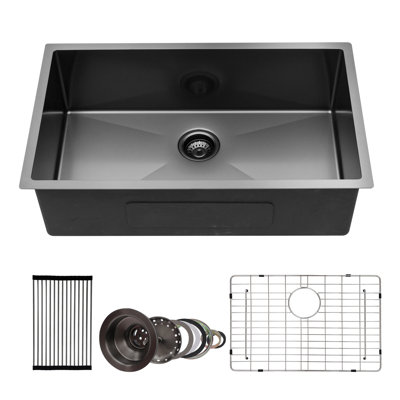 Undermount Single Bowl Stainless Steel Kitchen Sink