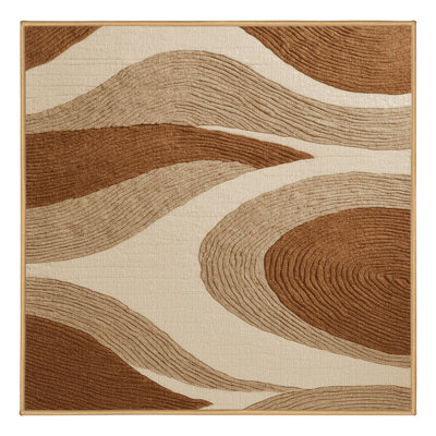 Tapis brun lavable à la machine