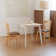 Glaskowski 27.6"L Mid-Century Modern Solidwood Dining Table