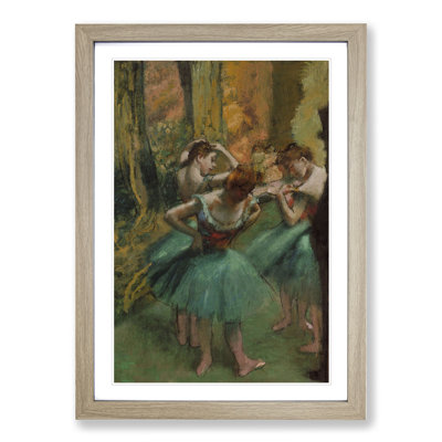 Preparing Ballet Ballerina Dancers by Edgar Degas - Framed Print