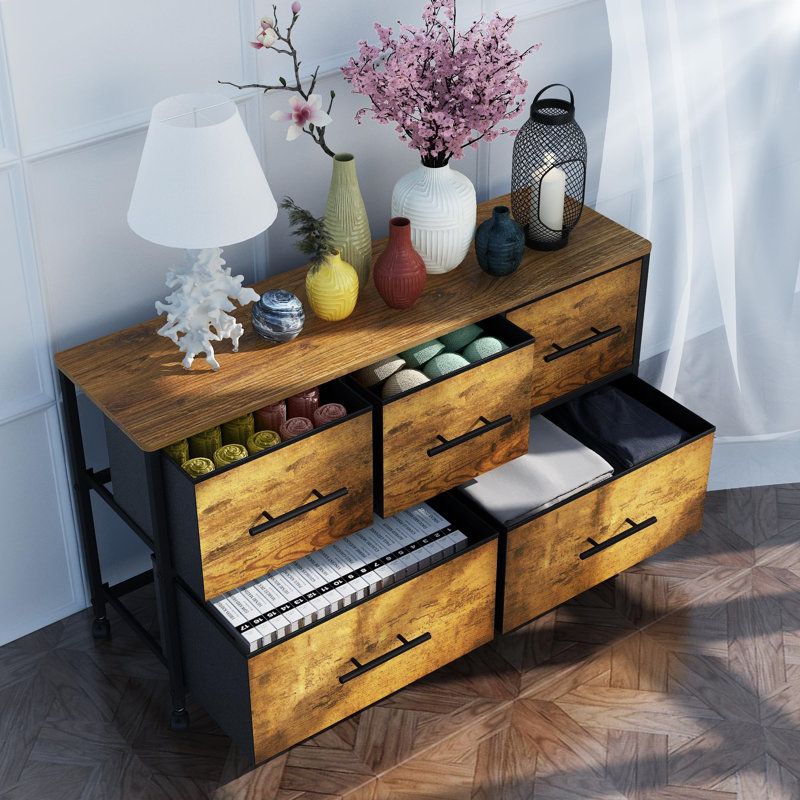 100 cm W Chest of 4 Drawers, Yellow