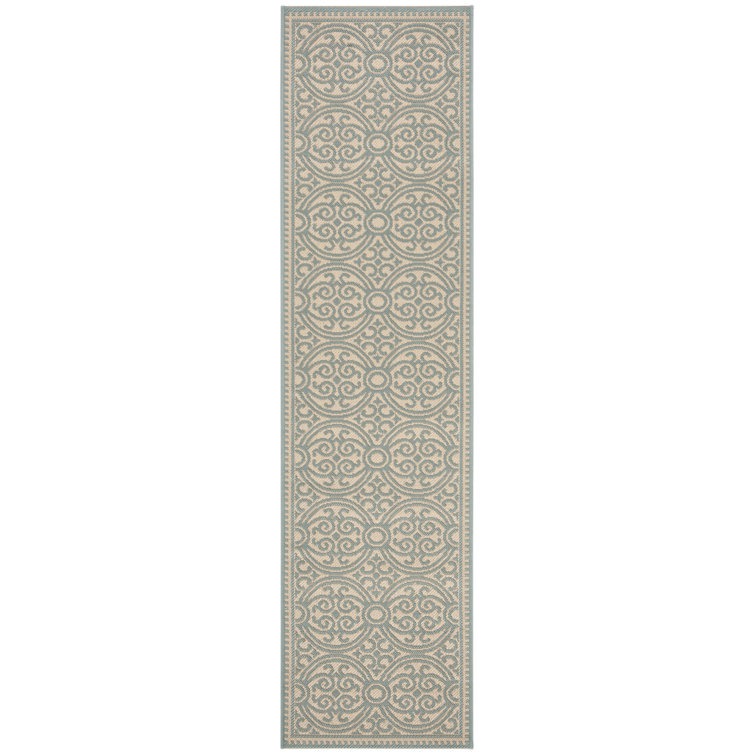 Burnell Performance Oriental Indoor/Outdoor Area Rug